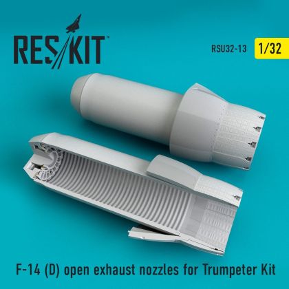 1:32 Grumman F-14D Tomcat open position exhaust nozzles
