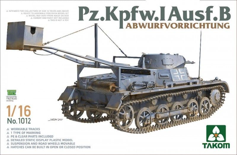 1:16 Pz.Kpfw.I Ausf.B mit Abwurfvorrichtung