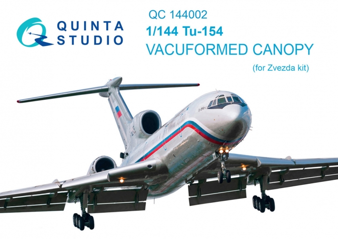 1:144 Tu-154 vacuformed canopy