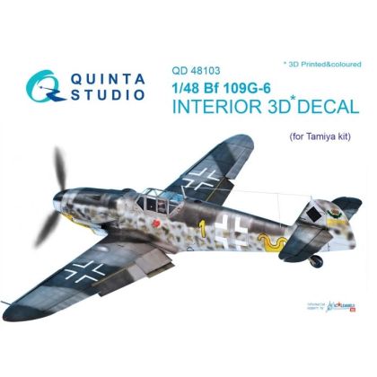 1:48 Bf 109G-6 interior 3D decals
