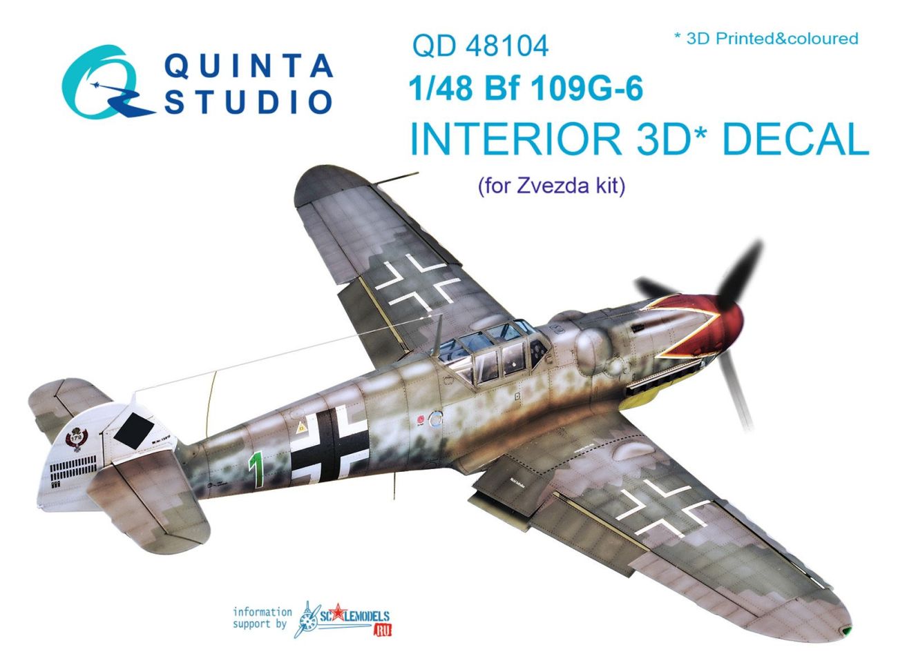 1:48 Bf 109G-6 interior 3D decals