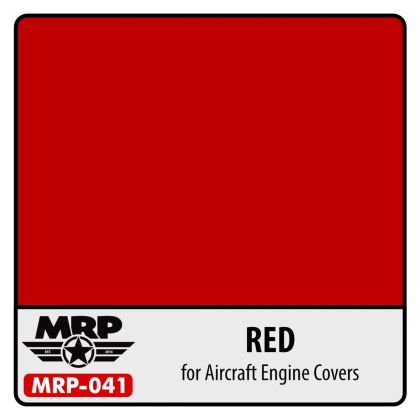 Red Engine covers for aircraft
