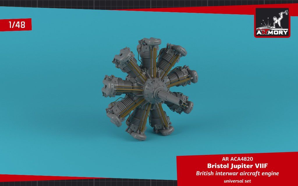 1:48 Bristol Jupiter VII aircraft engine