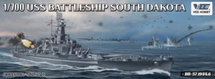 1:700 USS Battleship South Dakota BB-57 1944.6