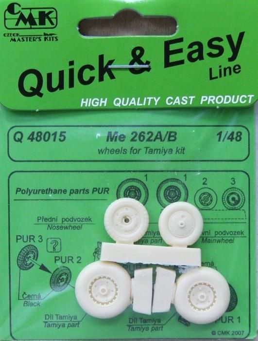 1:48 Me 262A/B Wheels for TAM