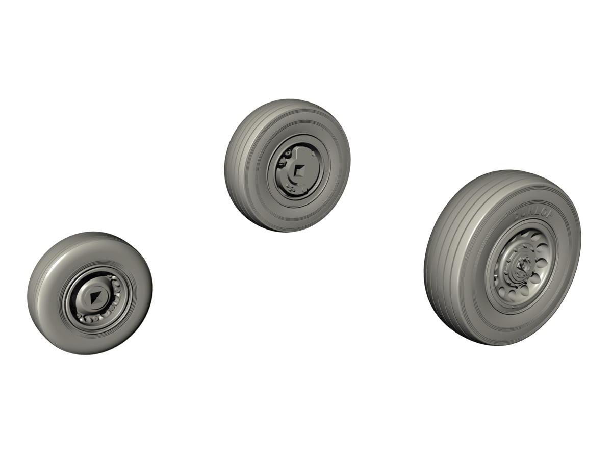 1:48 Sea Wixen –  Wheels Set for Airfix