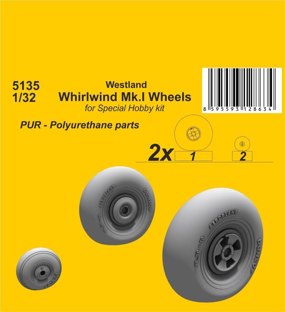 1:32 Westland Whirlwind Mk.I Wheels