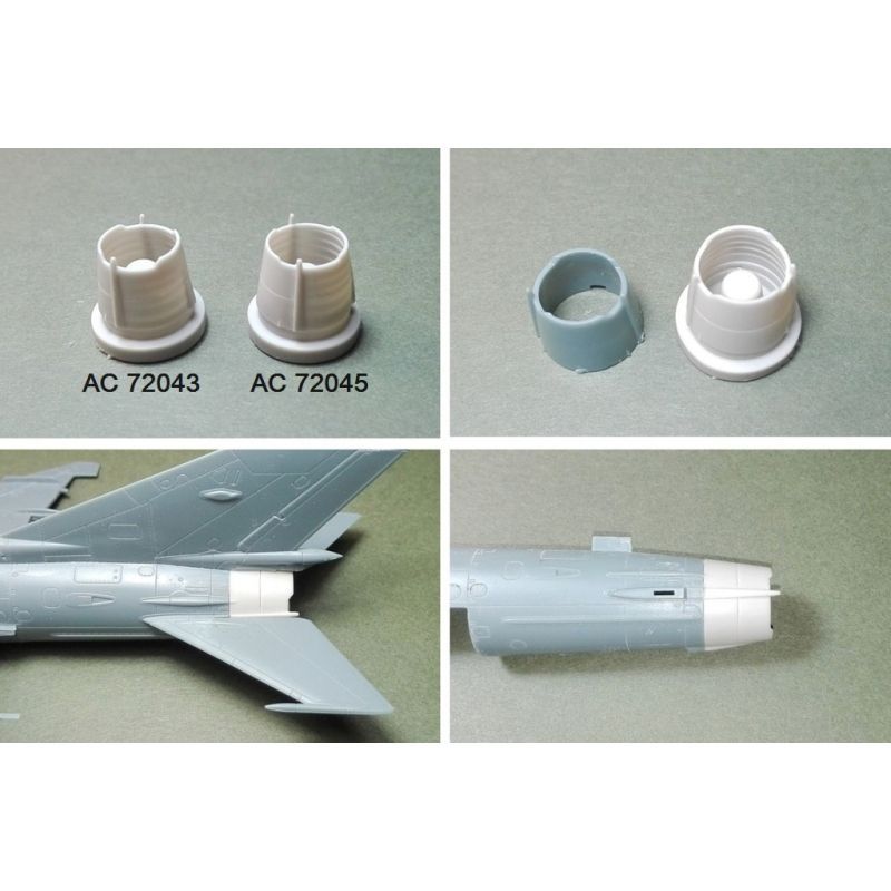 1:72 MIG-21MF CORRECTION EXHAUST SET - GORKY PRODUCTION