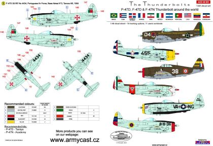 1:48 P-47D/N Around the world