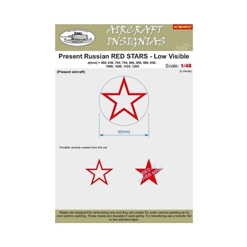 1:48 Present Russian Red Stars - Low Visible