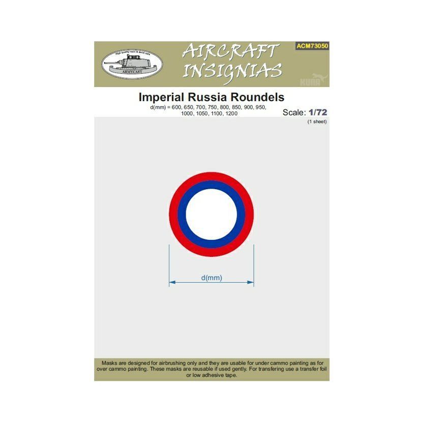 1:72 Imperial Russia Roundels