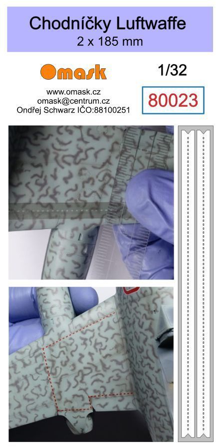 1:32 Chodníčky Luftwaffe 2 x 185 mm (Oramask)