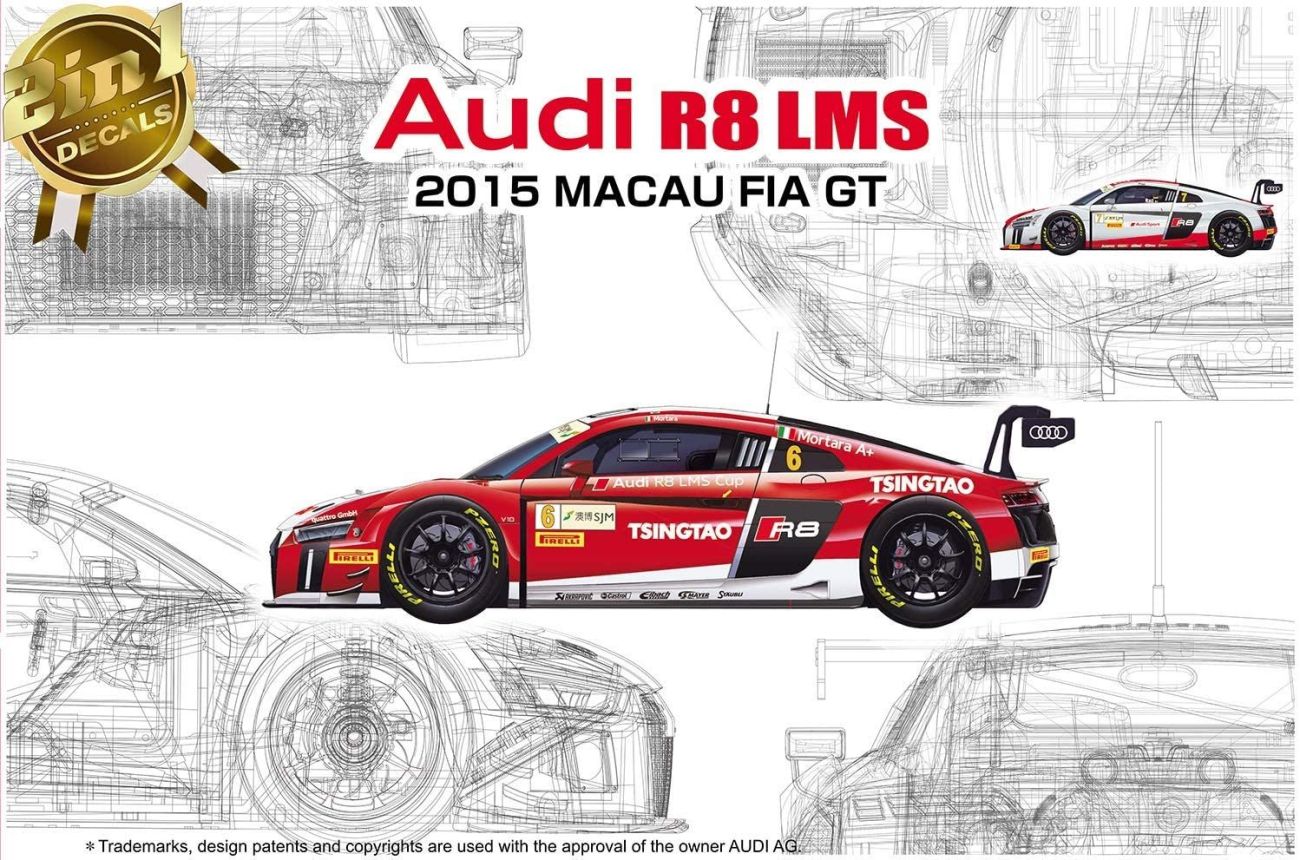 1:24 Racing Series Audi R8 LMS GT3 2015 FIA GT3 World Cup