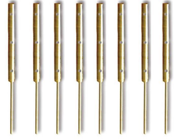 3 HOLES BRASS FLAT STANCHIONS - 18 mm (20)