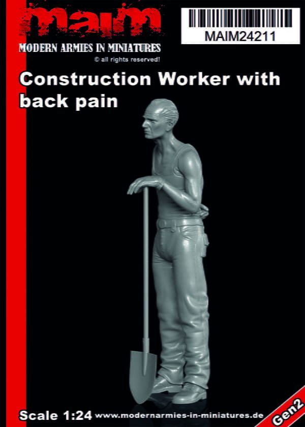 1:24 Construction Worker with Back pain