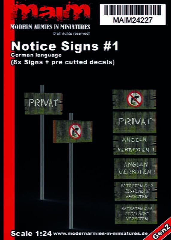 1:24 Notice signs #1 German language
