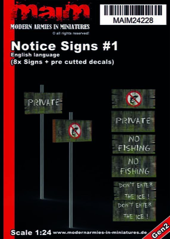 1:24 Notice signs #1 English language