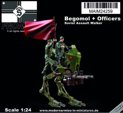 1:24 Begomol inkl. Officer + Driver - Soviet Assault Walker -Front46-