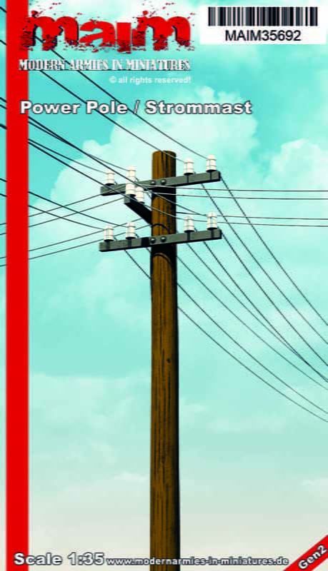 1:35 Power Pole / Strommast