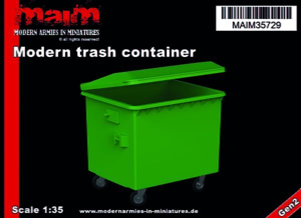 1:35 Modern trash container