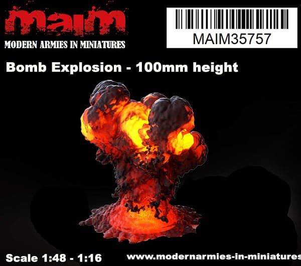 Bomb Explosion, 100mm height / Uniscale