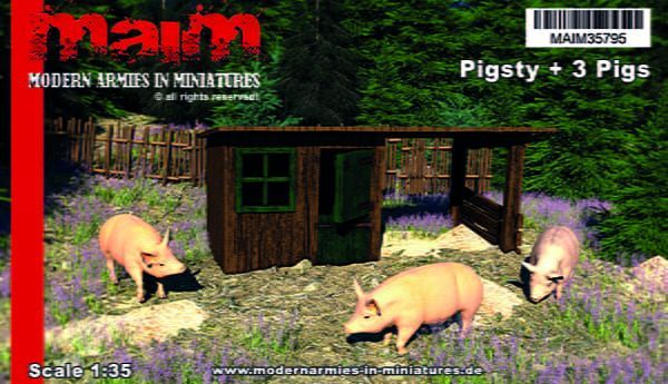 1:35 Pigsty + 3 Pigs
