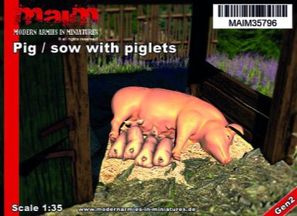 1:35 Pig with piglets
