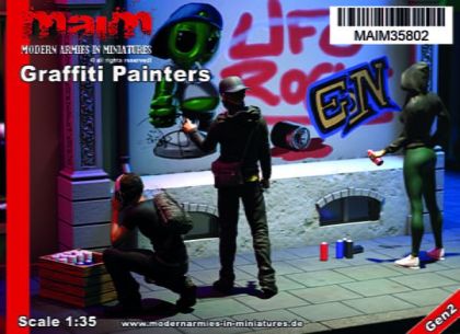 1:35 Graffiti Painters (full Set)