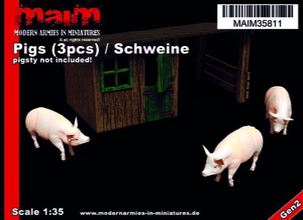 1:35 Pigs (3pcs)