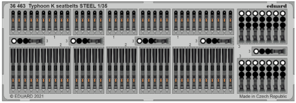 1:35 Typhoon-K 6X6 Armoured Vehicle seatbelts STEEL