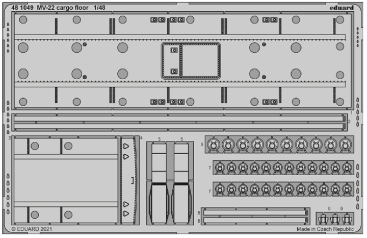 1:48 Bell-Boeing MV-22 Osprey cargo floor