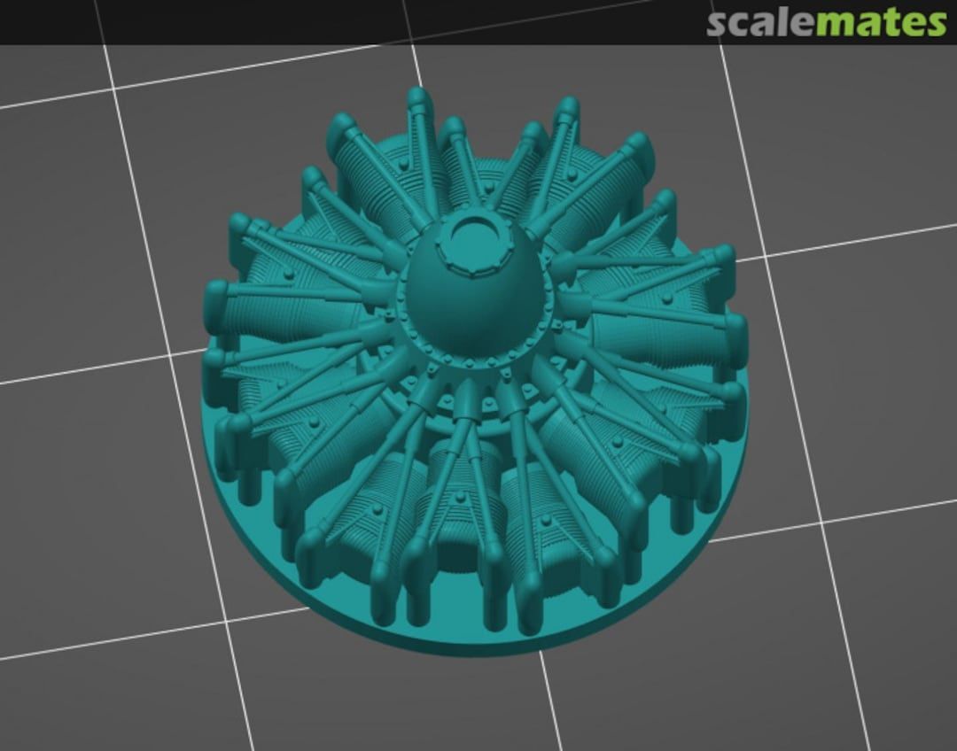 1:48  Gnome-Rhone 14K/N engines (2 pcs)