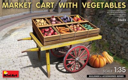 1:35 MARKET CART WITH VEGETABLES