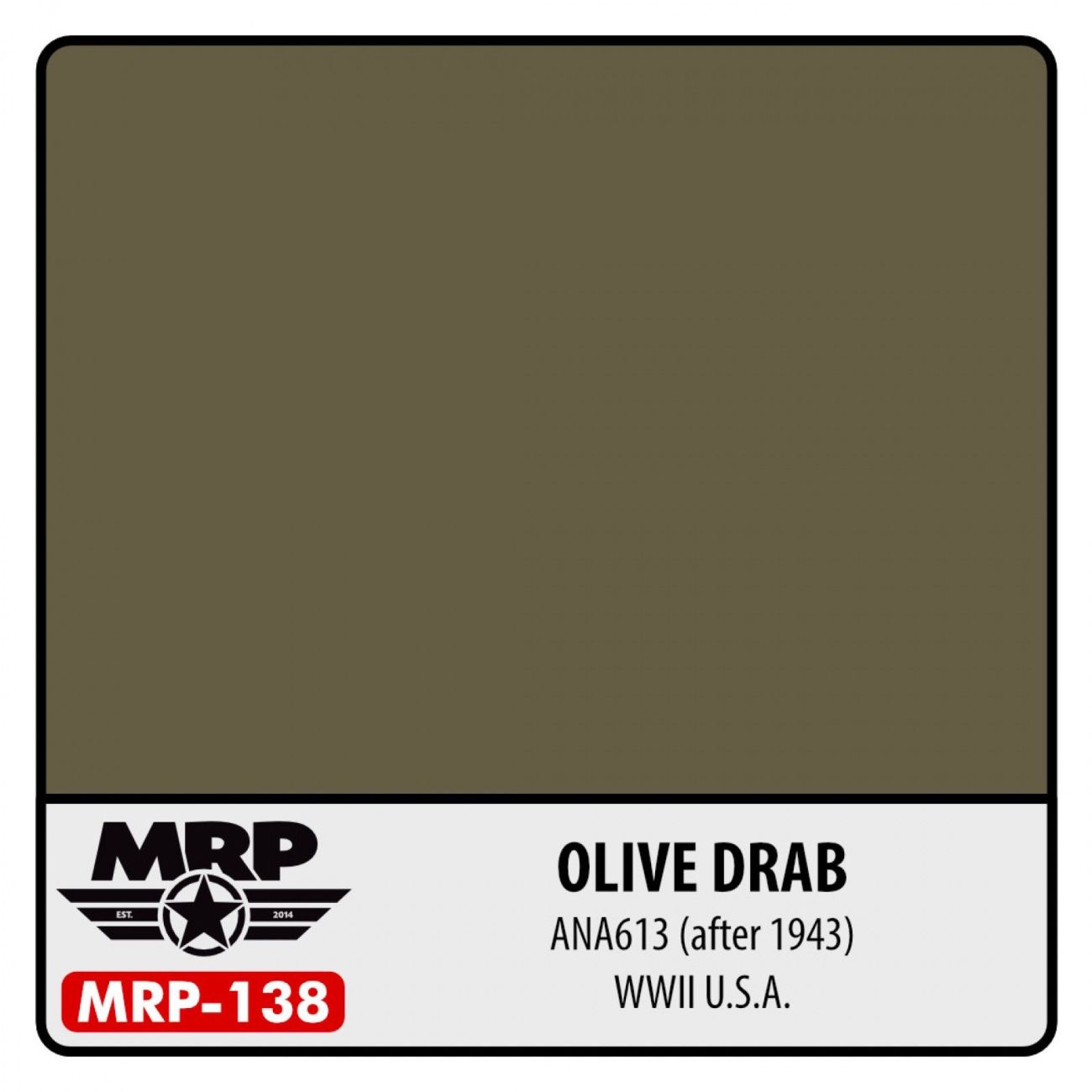 WWII US - Olive Drab ANA613 (after 1943)