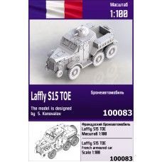 1:100 French armored car Laffly S15 TOE