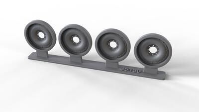 1:35 SPARE ALUMINIUM WHEELS WITH RIVETS FOR M113 FAMILY, 4 PCS.