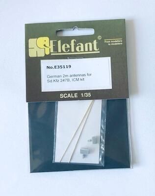 1:35 GERMAN 2M ANTENNAS FOR SD. KFZ 247B, ICM KIT