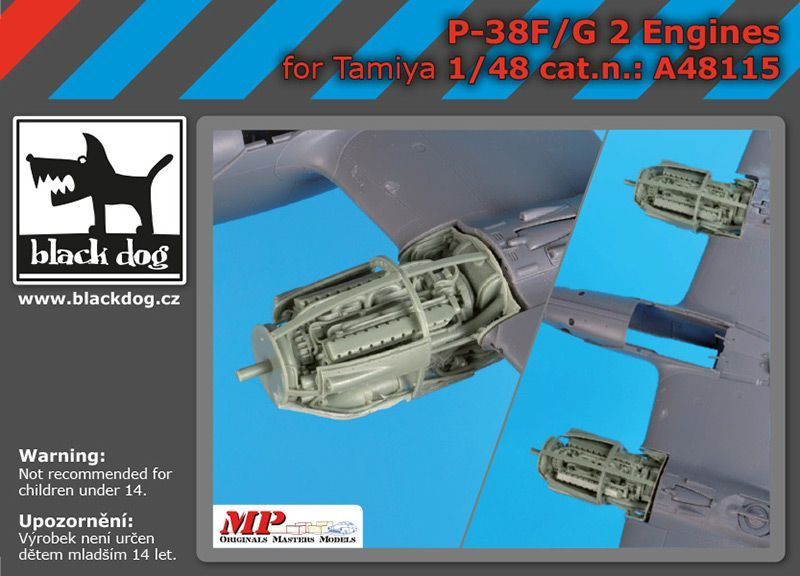 1:48 P-38 F-G engines