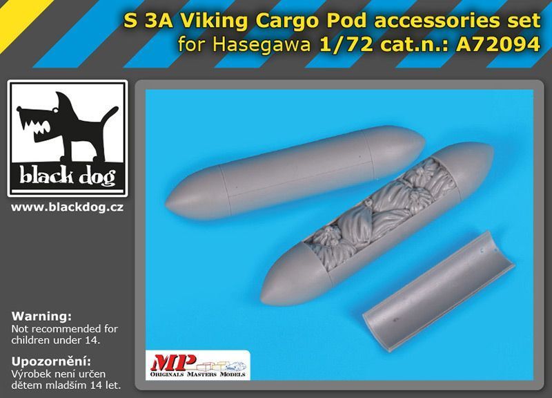 1:72 S 3 A Viking cargo POD accessories set