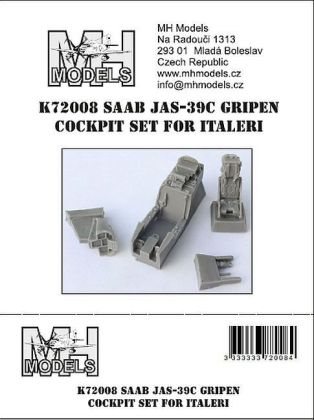 1:72 SAAB JAS-39C Gripen cockpit set for Italery