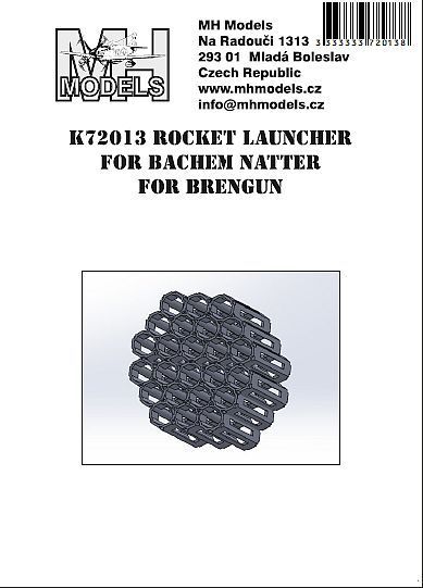 1:72 Rocket laucher for Bachem Natter for Brengun