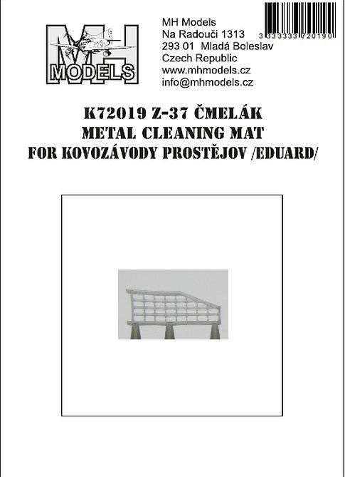 1:72 Z-37 Čmelák metal cleaning mat for Kovozávody Prostějov / Eduard