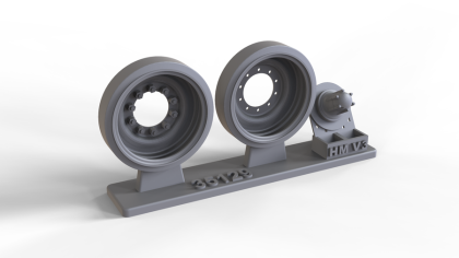 1:35 STEEL WHEELS FOR M60A1-A3, TYPE 1, COMPLETE SET WITH 14 WHEELS