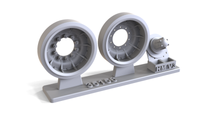 1:35 ALUMINIUM WHEELS FOR M60/ MAGACH 6 FAMILY, TYPE 1, COMPLETE SET WITH 14 VHEELS