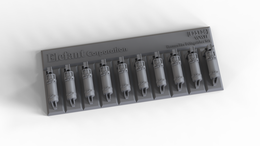 1:35 GERMAN LATE FIRE EXTINGUISHERS, 10 PCS.