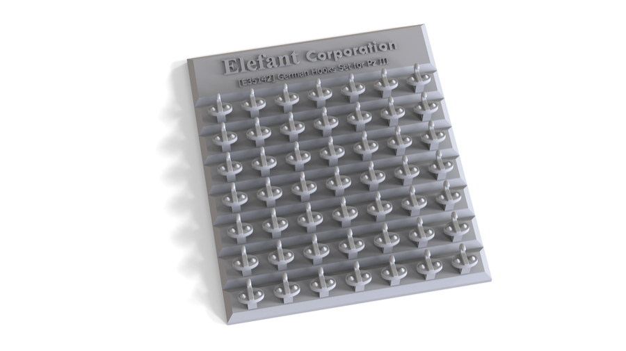 1:35 GERMAN HOOKS SET FOR PZ. III TURRET, 49 PCS.