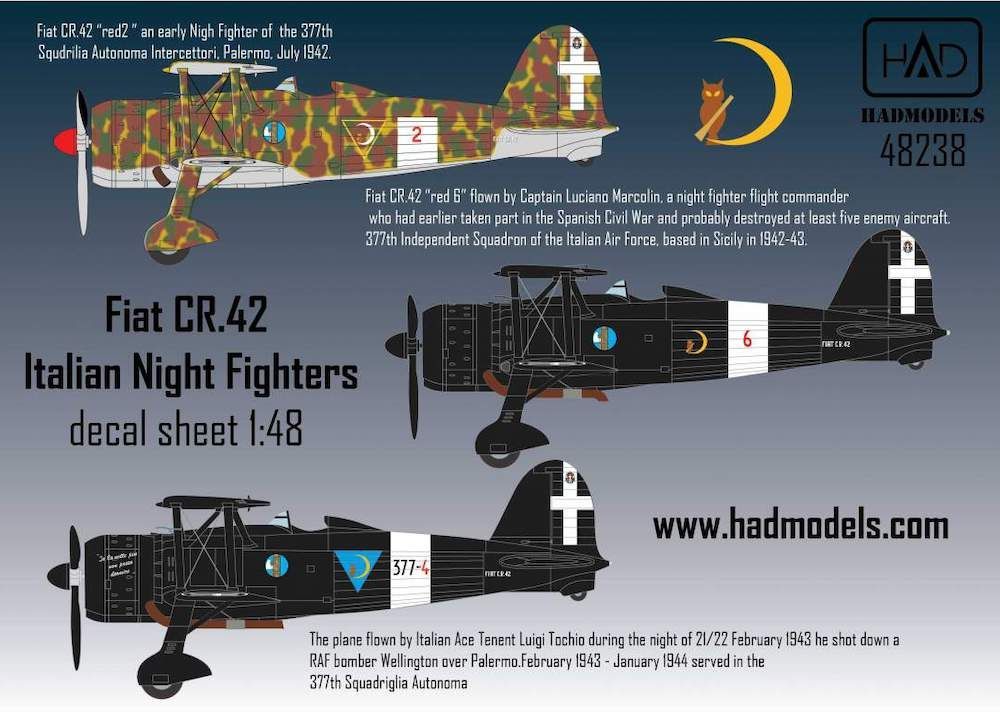 1:48 Fiat CR-42 Italian Night figthers