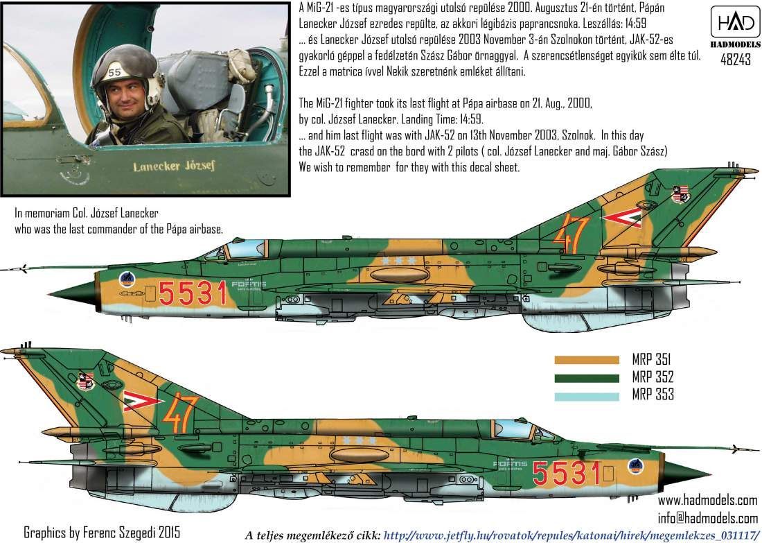 1:48 Mikoyan MiG-21Bis 5531 HUNAF