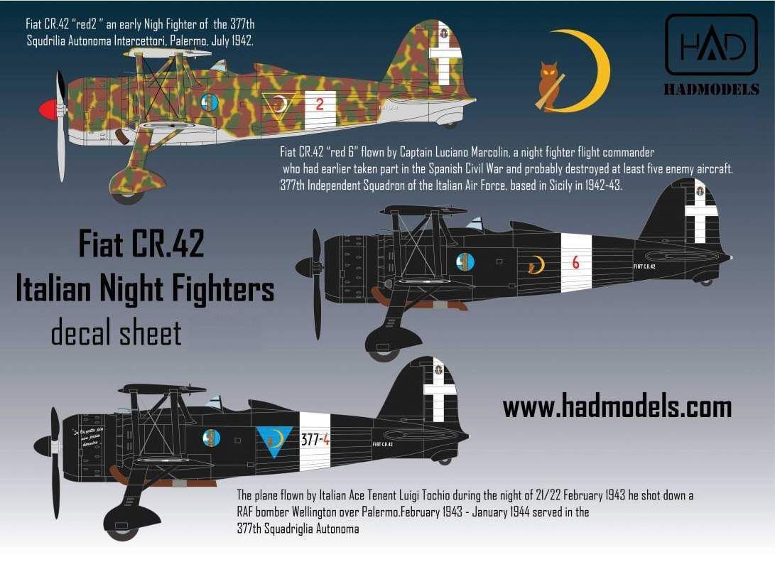 1:72 Fiat CR-42 Italian Night fighters
