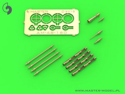 1:48 PZL P11c - details set - wz. 33 machine gun barrels, gunsight and Venturi Tube